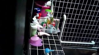 貧乳女の子がお風呂に入る姿を映した映像作品 voyeur jp 170526 01