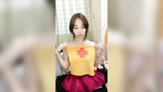 隣の女の子が美しい若い女性に成長した！彼女の胸はゴージャスだ！(小道具から白い液体が漏れている！) china 3