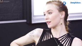 Horny Blonde Gets Two Cocks In Her Tight Asshole  Sydney Sweeney Fake Porn ⭐ WPOP ALLPOP