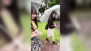 交渉痴漢④ 入 市の某私立音楽大生2人組にお金渡してキャンパス内の用具置き場で生挿入 ぶっかけ voyeur jp